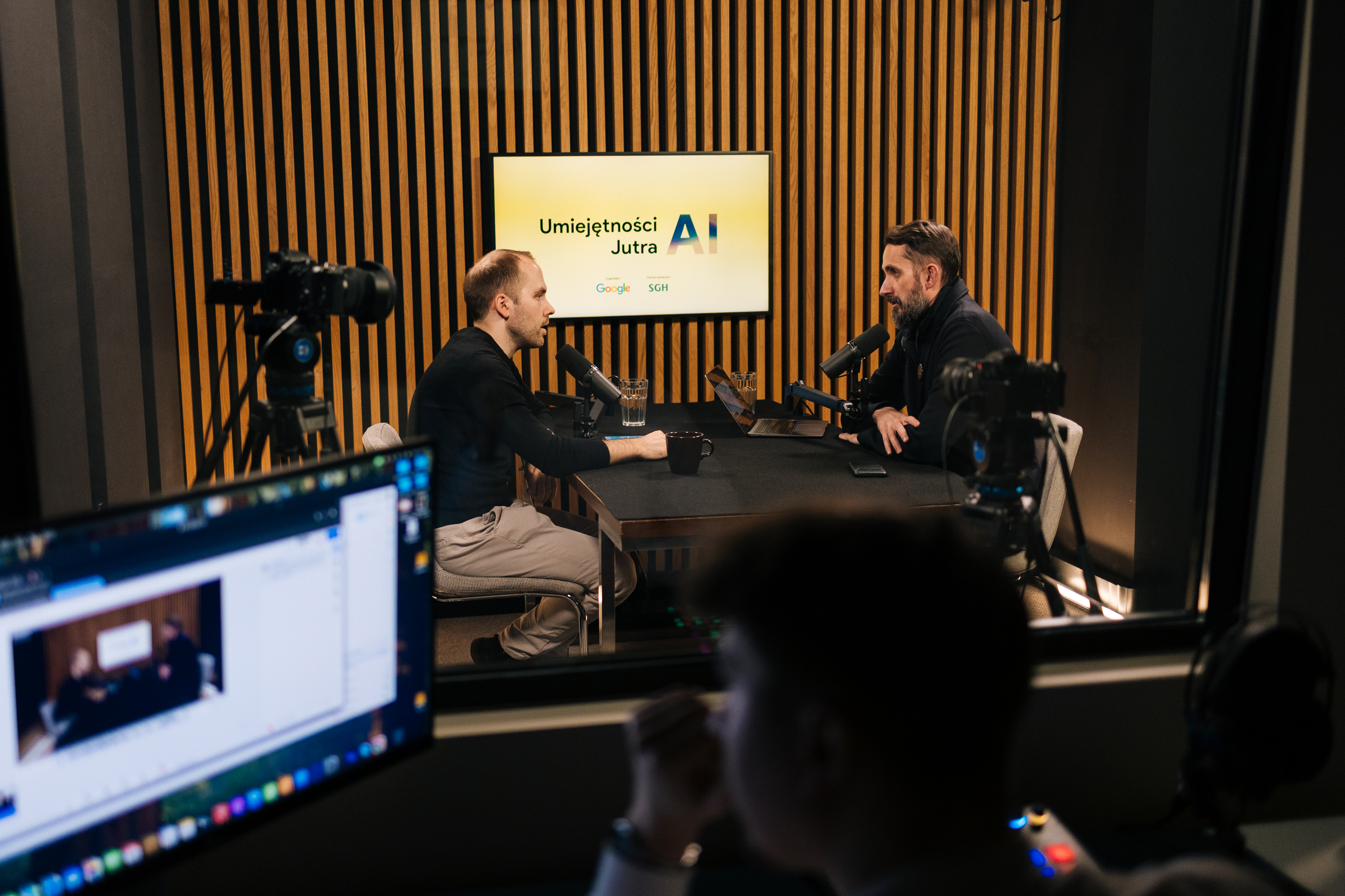 Nagranie specjalnego odcinka podcastu „99 Twarzy AI